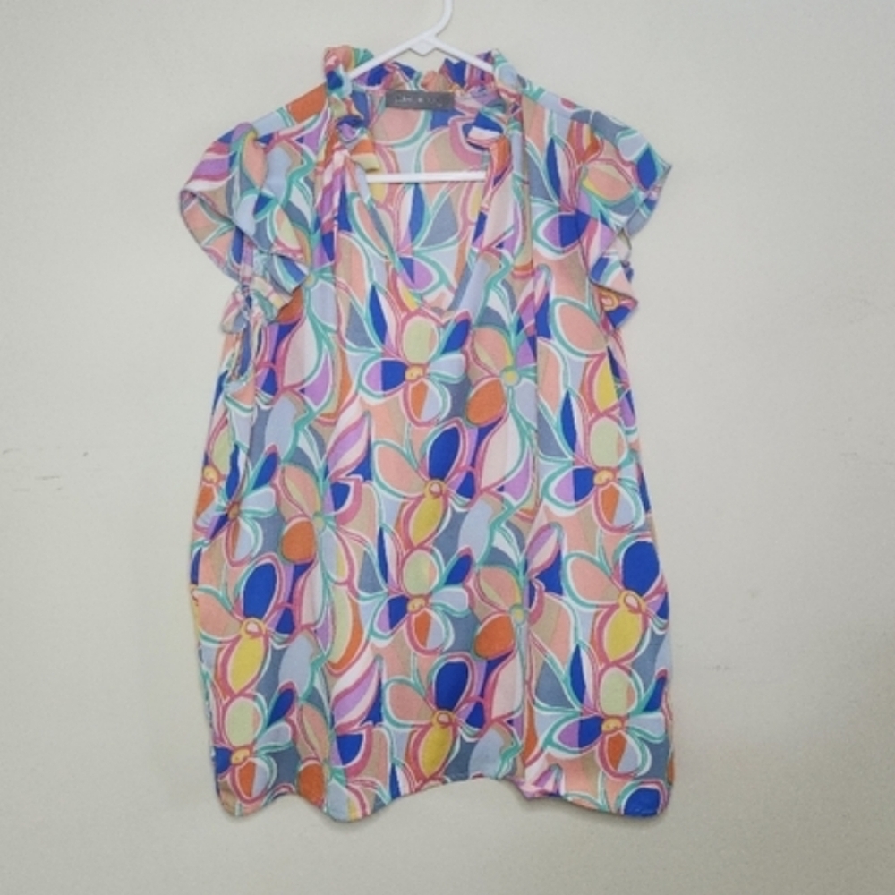 Women's Pixi + Ivy Colorful Top Sz XL